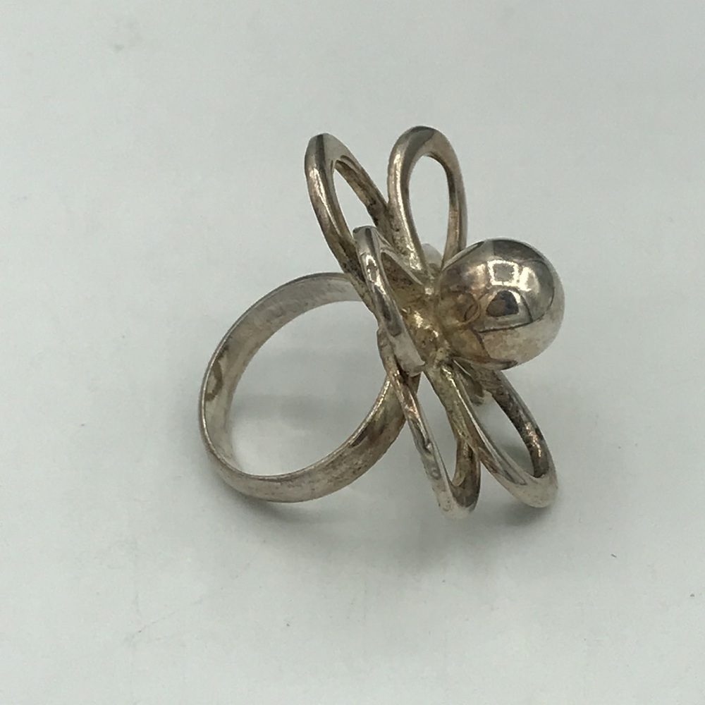 Extra Large Atomic Sterling Silver Dgs Turkey Flo… - image 2